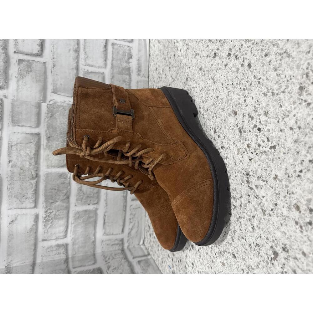 Clark’s Brown Suede Lace-Up Ankle Boots, NWT